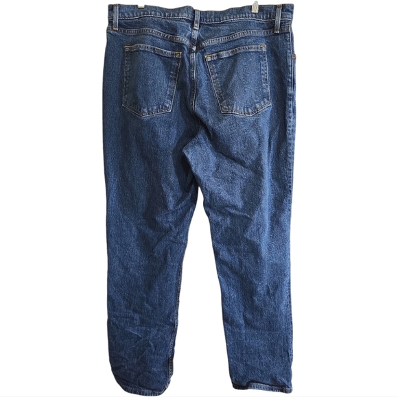 Abercrombie & Fitch The 90s Straight Ultra High Rise Jeans 33 16R Dark Wash - Picture 6 of 7